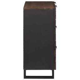 Berkfield Home Sideboard - 60x33.5x75 cm, made of solid mango wood in Brown - Size: 60x33.5x75 cm - thumbnail 4