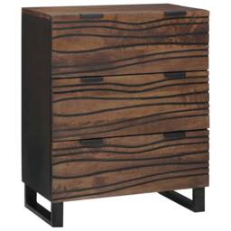 Berkfield Home Sideboard - 60x33.5x75 cm, made of solid mango wood in Brown - Size: 60x33.5x75 cm - thumbnail 2