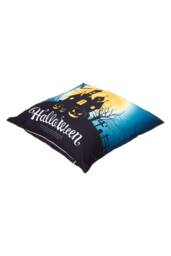 Living and Home 2Pcs Halloween Pumpkin & Haunted House Printed Throw Pillow - Size: 45 cm x 45 cm - thumbnail 2