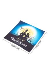 Living and Home 2Pcs Halloween Pumpkin & Haunted House Printed Throw Pillow - Size: 45 cm x 45 cm - thumbnail 8