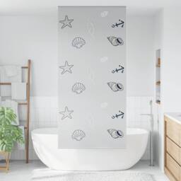 Berkfield Home Shower Roller Blind 90x240 cm Fabric Width 86 cm in Grey - thumbnail 3