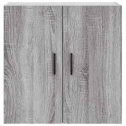 Berkfield Home Wall Cabinet Grey Sonoma 60x31x60 cm Engineered Wood - Size: 60 x 31 x 60 cm - thumbnail 5