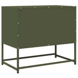 Berkfield Home TV Cabinet Olive Green 68x39x60.5 cm Cold-rolled Steel - thumbnail 8