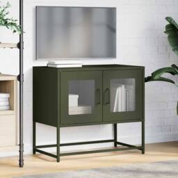 Berkfield Home TV Cabinet Olive Green 68x39x60.5 cm Cold-rolled Steel