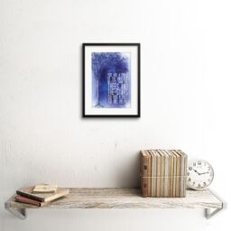 "Artery8 Wall Art Print Desiderata Ehrmann Child Universe Trees Stars Artwork Framed 9X7 Inch in Black - Size: W7"" x H9""" - thumbnail 2
