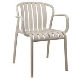 Lemon Pavilion Furniture and Decor Axis Putty Carver Chair - Plastic - L54 x W60 x H79 cm - Beige