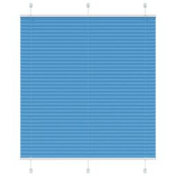 Berkfield Home Pleated Blind Blue 120x100 cm Fabric Width 119.4 cm Polyester