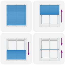 Berkfield Home Pleated Blind Blue 120x100 cm Fabric Width 119.4 cm Polyester - thumbnail 5