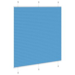 Berkfield Home Pleated Blind Blue 120x100 cm Fabric Width 119.4 cm Polyester - thumbnail 4