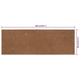 Berkfield Home Mattress Pad 80x200 cm Coir in Brown - thumbnail 7