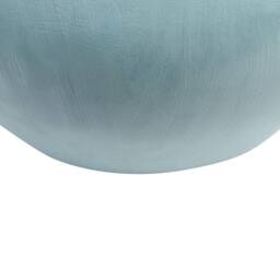 Wyld and Coco Handcrafted Blue Terracotta Vase 43 cm - Shell-Trimmed Boho Accent - thumbnail 6