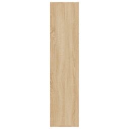 Berkfield Home Book Cabinet/Sideboard Sonoma Oak 66x30x130 cm Engineered Wood in Brown - Size: 66 x 30 x 130 cm - thumbnail 5