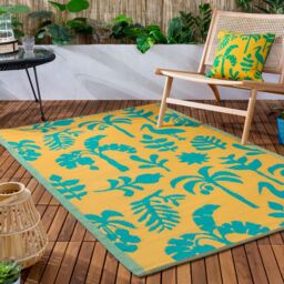 Furn Marula Outdoor/Indoor Rug in Yellow - Size: 120 cm x 180 cm - thumbnail 1