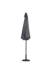 Living and Home 3M Large Rotating Patio Parasol for Outdoor Sunshade and Rain with Floral-Pattern Base in Dark Grey - thumbnail 5