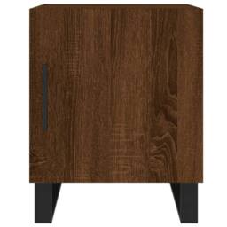 Berkfield Home Bedside Cabinets 2 pcs Brown Oak 40x40x50 cm Engineered Wood - Size: 40 x 40 x 50 cm - thumbnail 7