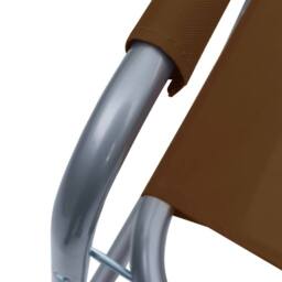 Berkfield Home Director's Chairs 2 pcs Steel Brown - thumbnail 8