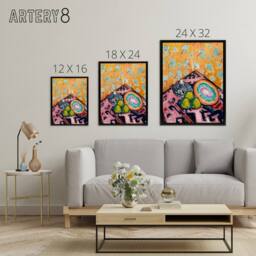 "Artery8 Alfred Henry Maurer Colourful Still Life Painting Framed Canvas Art - Size: W12"" x H16""" - thumbnail 4
