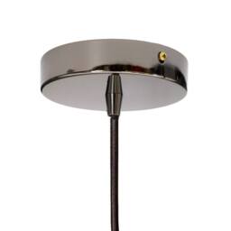 SE Home Burgundy Red Worcester Pendant Light - Black Nickel - Black Round - thumbnail 4
