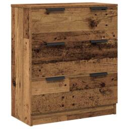 Berkfield Home Sideboards 3 pcs Old Wood 60x30x70 cm Engineered Wood in Brown - Size: 60 x 30 x 70 cm - thumbnail 5