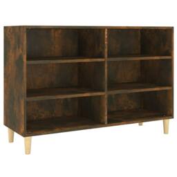 Berkfield Home Sideboard Smoked Oak 103.5x35x70 cm Engineered Wood in Brown - thumbnail 3