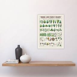 "Artery8 School & family chart No XIX Calkins Wall Art Poster Print in White - Size: W12"" x H16""" - thumbnail 4