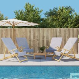 Berkfield Home Beach Towels 4 pcs Grey 60x135 cm Fabric 400 GSM