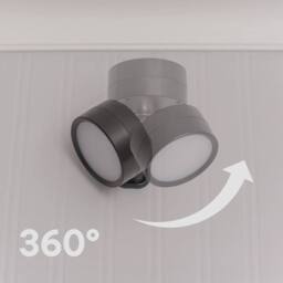 EONLION 2x Easy Fit Touch Wall Light Fittings Rechargeable LED Lamps in Black - thumbnail 2