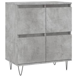 Berkfield Home Sideboards 2 pcs Concrete Grey Engineered Wood - thumbnail 5