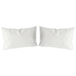Nicola Spring Rectangle Velvet Cushions - 60cm x 40cm - Pack of 2 in Cream - Size: 60 cm x 40 cm - thumbnail 1