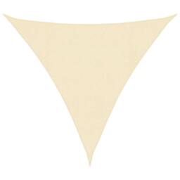 Berkfield Home Sunshade Sail 160 g/m ² Cream 4x4x4 m HDPE in Beige - thumbnail 2