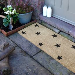 Artsy Mats Multi Stars Patio Doormat in Beige - Size: 40 cm x 120 cm - thumbnail 2