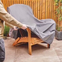 VonHaus Heavy Duty Waterproof Adirondack Chair Cover in Grey - thumbnail 2