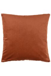 Paoletti Evoke Cut Velvet Cushion in Burnt Orange - Size: 45 cm x 45 cm - thumbnail 2