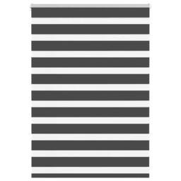 Berkfield Home Elegant Zebra Blind Black 105x100 cm Fabric Width 100.9 cm Polyester - thumbnail 2