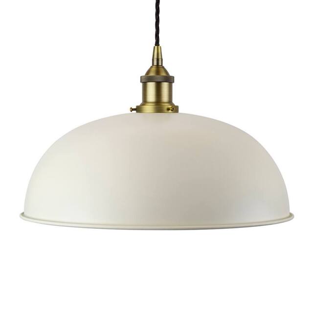 SE Home Clay White Worcester Pendant Light - Matt Antique Brass - image 1