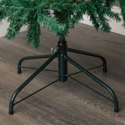 Samuel Alexander 7.5ft (2.2m) Green Spruce Pencil Pine Christmas Tree with Metal Stand - thumbnail 7