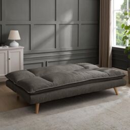 Home Detail Bonnet Sofa Bed in Dark Grey - Size: 3 Seater - thumbnail 2