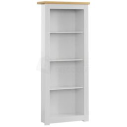 Home Discount Vida Designs Arlington 4 Tier Bookcase Storage 1400 x 590 x 230 mm in White - thumbnail 6