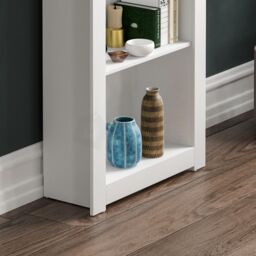 Home Discount Vida Designs Arlington 4 Tier Bookcase Storage 1400 x 590 x 230 mm in White - thumbnail 5