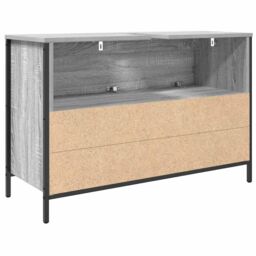 Berkfield Home Bathroom Basin Cabinet with Drawers Grey Sonoma 90x34.5x60 cm - thumbnail 8