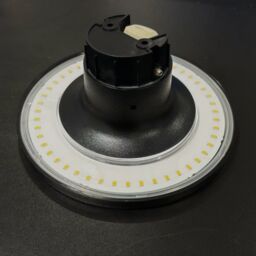 CGC Lighting Black Round LED Outdoor Indoor Wall Light IP65 Back Lit Halo Polycarbonate Coastal - thumbnail 6