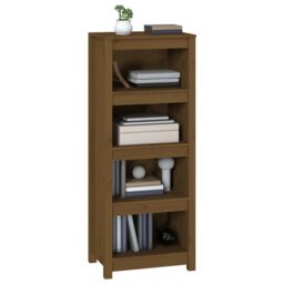 Berkfield Home Book Cabinet Honey Brown 50x35x125.5 cm Solid Wood Pine - thumbnail 4