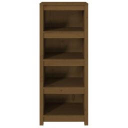 Berkfield Home Book Cabinet Honey Brown 50x35x125.5 cm Solid Wood Pine - thumbnail 5