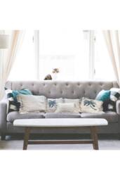 KDMD Linen Cushion Cover 45x45cm with Fringe - Soft, Durable, Stylish Decor in Cream - Size: 45x45 cm - thumbnail 3