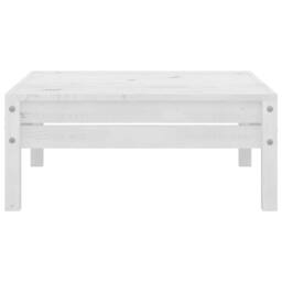 Berkfield Home Garden Footstool White Solid Pinewood