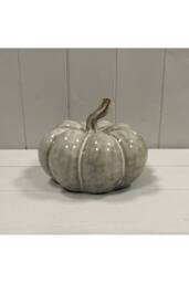 KDMD Beige Mottle Ceramic Pumpkin Decoration - 12mm - thumbnail 1