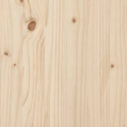 Berkfield Home Beautiful Bed Frame Solid Wood Pine 160x200 cm in Natural - thumbnail 7