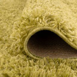 Kukoon Soft Fluffy Thick Pile Shaggy Area Rug, Living Room Bedroom Carpet Runner in Lime - Size: 60 cm x 240 cm - thumbnail 4