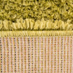 Kukoon Soft Fluffy Thick Pile Shaggy Area Rug, Living Room Bedroom Carpet Runner in Lime - Size: 60 cm x 240 cm - thumbnail 5