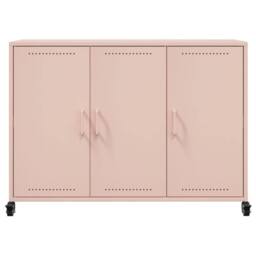 Berkfield Home Sideboard Pink 100.5x39x72 cm Steel - thumbnail 6